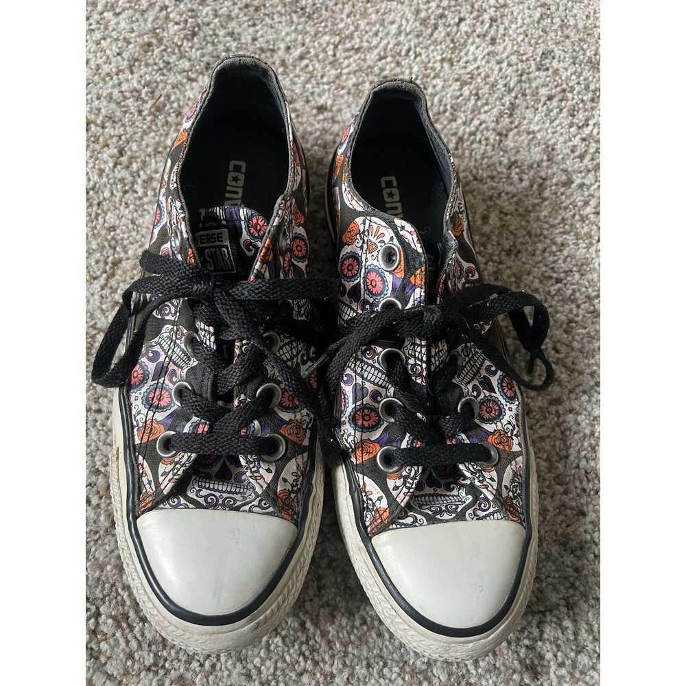 Converse Chuck Taylor All Star Day of the Dead Low Top Shoes W6 M4 154893F